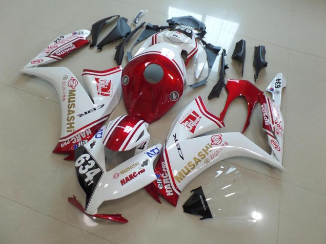 Rouge Musashi 12-16 Honda CBR1000RR Carénage Moto Rouge Musashi 12-16 Honda CBR1000RR Carénage Moto