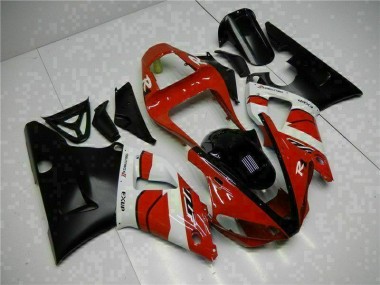 Rouge Noir 00-01 Yamaha YZF R1 Carénage Moto