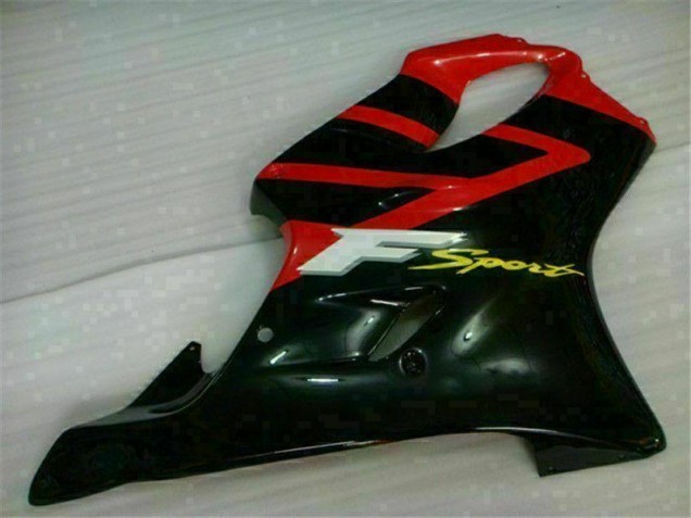 Rouge Noir 01-03 Honda CBR600 F4i Kit Carénages Motos Rouge Noir 01-03 Honda CBR600 F4i Kit Carénages Motos