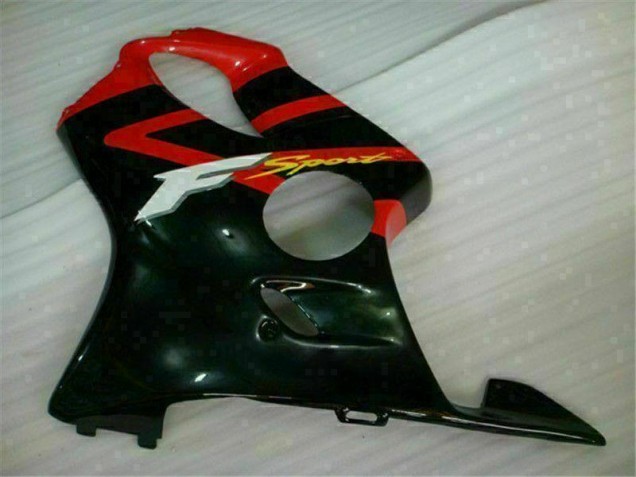 Rouge Noir 01-03 Honda CBR600 F4i Kit Carénages Motos Rouge Noir 01-03 Honda CBR600 F4i Kit Carénages Motos
