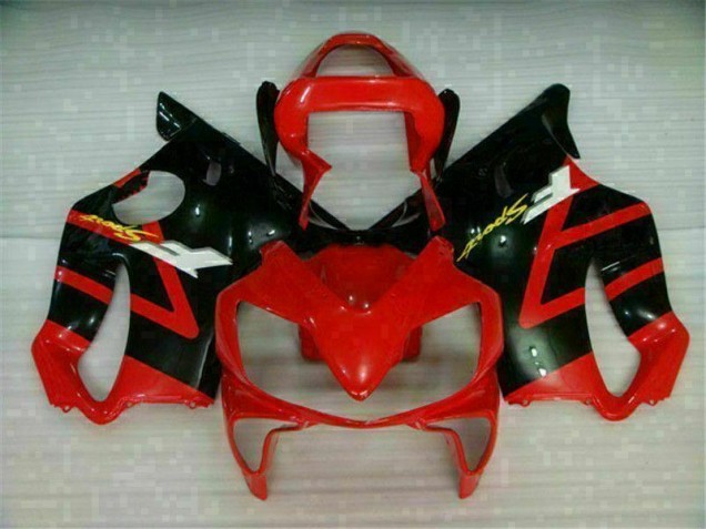 Rouge Noir 01-03 Honda CBR600 F4i Kit Carénages Motos Rouge Noir 01-03 Honda CBR600 F4i Kit Carénages Motos