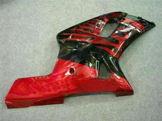 Rouge Noir 01-03 Suzuki GSXR 600/750 Carénage Moto Rouge Noir 01-03 Suzuki GSXR 600/750 Carénage Moto