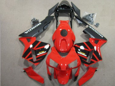 Rouge Noir 03-04 Honda CBR600RR Carénages Moto
