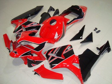 Rouge Noir 03-04 Honda CBR600RR Kit Carénages Motos & Plastique