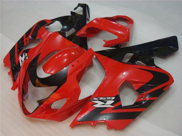 Rouge Noir 04-05 Suzuki GSXR 600/750 Carénages Moto Rouge Noir 04-05 Suzuki GSXR 600/750 Carénages Moto