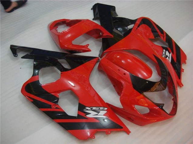 Rouge Noir 04-05 Suzuki GSXR 600/750 Carénages Moto Rouge Noir 04-05 Suzuki GSXR 600/750 Carénages Moto