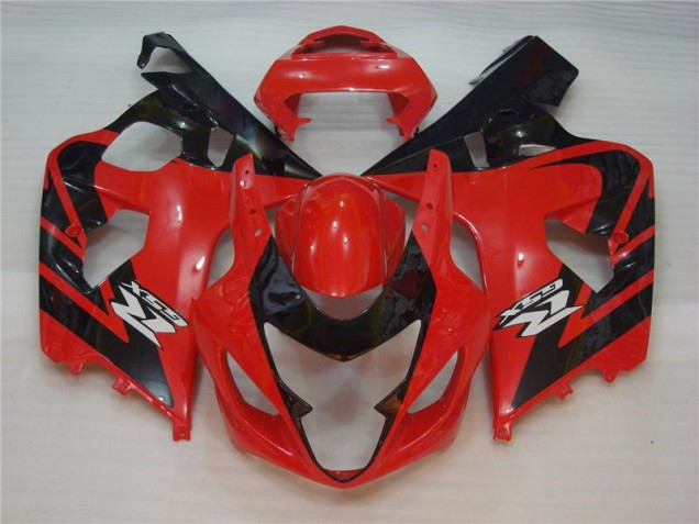 Rouge Noir 04-05 Suzuki GSXR 600/750 Carénages Moto Rouge Noir 04-05 Suzuki GSXR 600/750 Carénages Moto