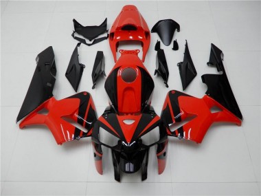 Rouge Noir 05-06 Honda CBR600RR Carénages Moto