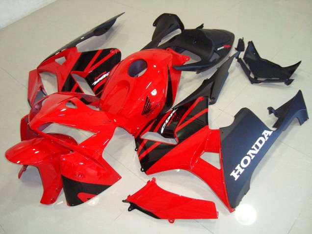 Rouge Noir 05-06 Honda CBR600RR Carrosserie Moto Rouge Noir 05-06 Honda CBR600RR Carrosserie Moto