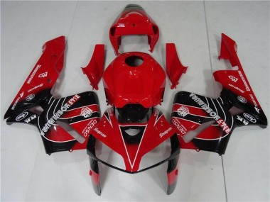 Rouge Noir 05-06 Honda CBR600RR Kit Carénages Motos & Plastique