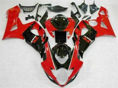 Rouge Noir 05-06 Suzuki GSXR 1000 Carrosserie Moto