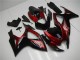 Rouge Noir 06-07 Suzuki GSXR 600/750 Carénage Moto Rouge Noir 06-07 Suzuki GSXR 600/750 Carénage Moto