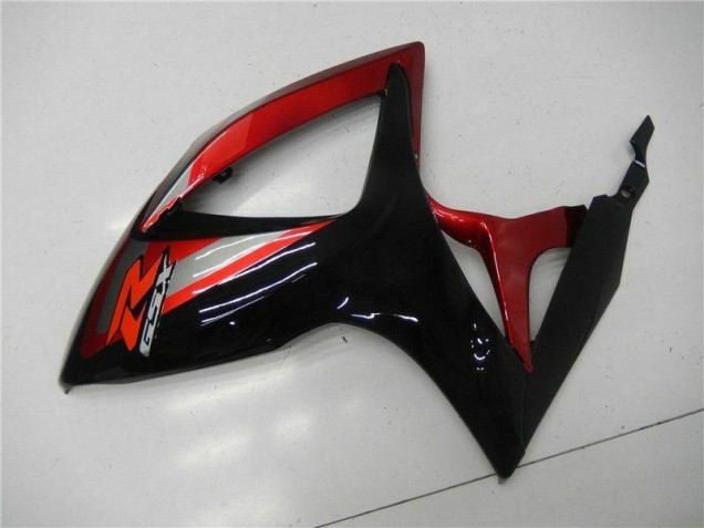 Rouge Noir 06-07 Suzuki GSXR 600/750 Carénage Moto Rouge Noir 06-07 Suzuki GSXR 600/750 Carénage Moto