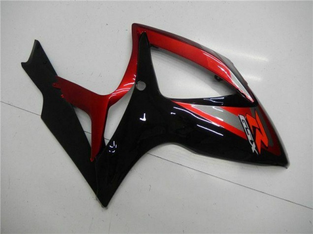 Rouge Noir 06-07 Suzuki GSXR 600/750 Carénage Moto Rouge Noir 06-07 Suzuki GSXR 600/750 Carénage Moto