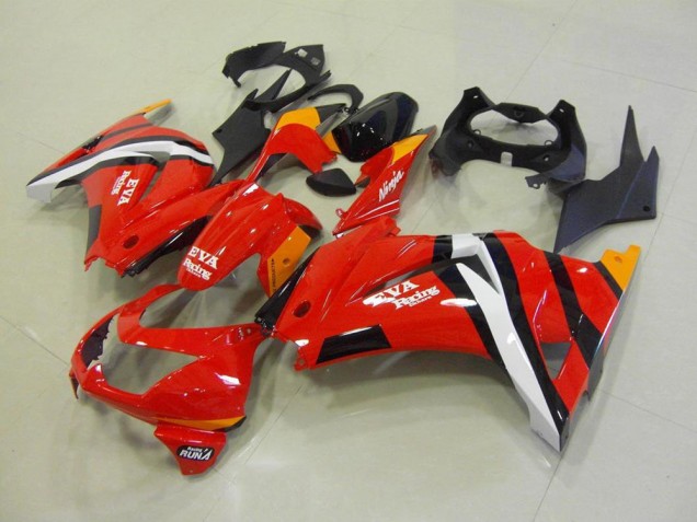 Rouge Noir 08-12 Kawasaki ZX250R Carénages Moto Rouge Noir 08-12 Kawasaki ZX250R Carénages Moto