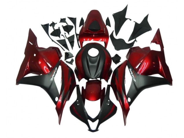 Rouge Noir 09-12 Honda CBR600RR Kit Carénages Motos Complet Rouge Noir 09-12 Honda CBR600RR Kit Carénages Motos Complet