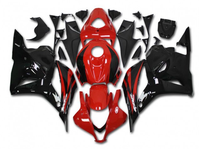 Rouge Noir 09-12 Honda CBR600RR Kit Carénages Motos Rouge Noir 09-12 Honda CBR600RR Kit Carénages Motos