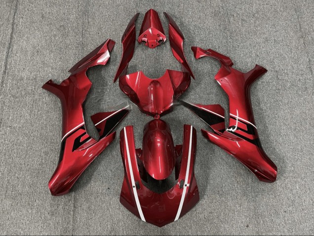 Rouge Noir 15-19 Yamaha YZF R1 Carénage Moto Rouge Noir 15-19 Yamaha YZF R1 Carénage Moto