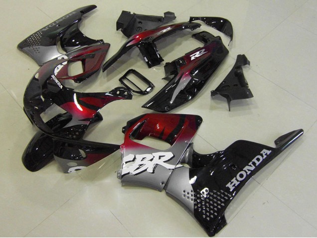 Rouge Noir Argent 96-97 Honda CBR900RR 893 Carénage Moto Rouge Noir Argent 96-97 Honda CBR900RR 893 Carénage Moto