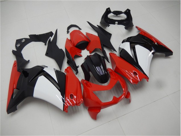 Rouge Noir Blanc 08-12 Kawasaki EX250 Carénage Moto Rouge Noir Blanc 08-12 Kawasaki EX250 Carénage Moto