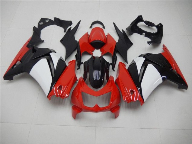 Rouge Noir Blanc 08-12 Kawasaki EX250 Carénage Moto Rouge Noir Blanc 08-12 Kawasaki EX250 Carénage Moto
