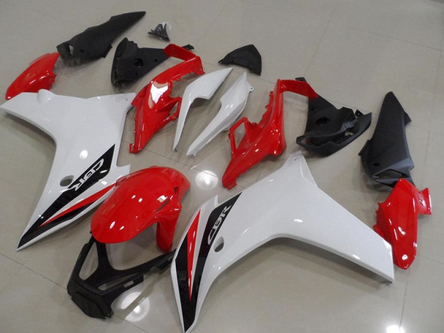 Rouge Noir Blanc 11-13 Honda CBR600F Carénage Moto Rouge Noir Blanc 11-13 Honda CBR600F Carénage Moto
