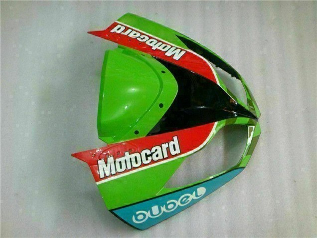 Rouge Vert Motocard 09-12 Kawasaki ZX6R Carénage Moto Rouge Vert Motocard 09-12 Kawasaki ZX6R Carénage Moto