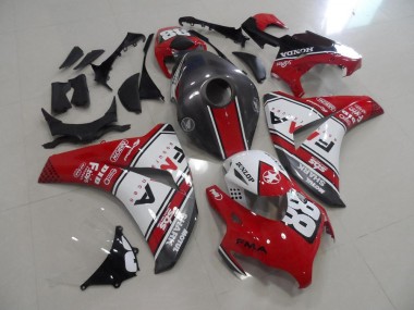 Rouge et Gris Fma 08-11 Honda CBR1000RR Carénage Moto