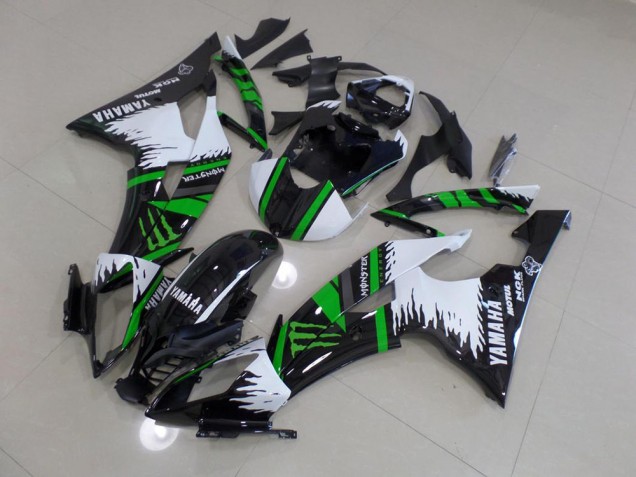 Spécial Blanc Vert Monster 08-16 Yamaha YZF R6 Carénage Moto Spécial Blanc Vert Monster 08-16 Yamaha YZF R6 Carénage Moto