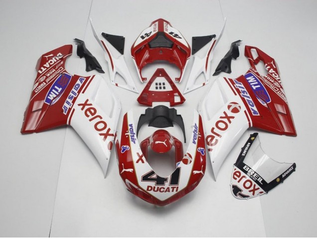 Style OEM Xerox avec 41 07-14 Ducati 848 1098 1198 Carénage Moto Style OEM Xerox avec 41 07-14 Ducati 848 1098 1198 Carénage Moto