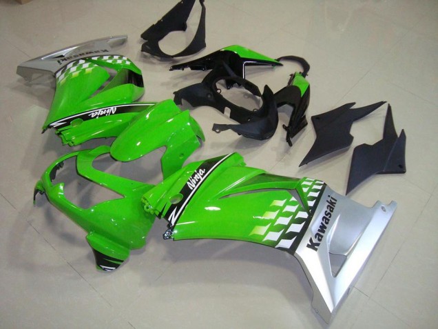 Vert Argent 08-12 Kawasaki ZX250R Carénage Moto Vert Argent 08-12 Kawasaki ZX250R Carénage Moto