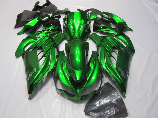 Vert Blanc Ninja Décalque 12-21 Kawasaki ZX14R ZZR1400 Carénage Moto Vert Blanc Ninja Décalque 12-21 Kawasaki ZX14R ZZR1400 Carénage Moto