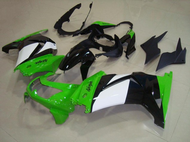 Vert Blanc Noir 08-12 Kawasaki ZX250R Carénage Moto Vert Blanc Noir 08-12 Kawasaki ZX250R Carénage Moto