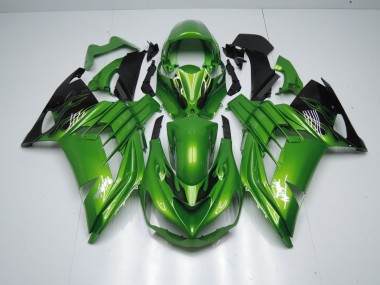 Vert Flamme 12-21 Kawasaki ZX14R ZZR1400 Carénage Moto