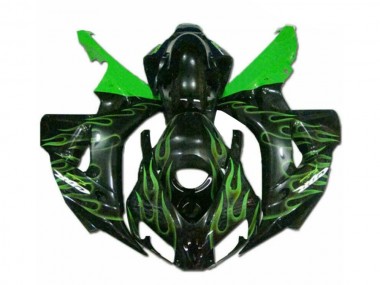 Vert Flamme Noir 06-07 Honda CBR1000RR Carénage Moto