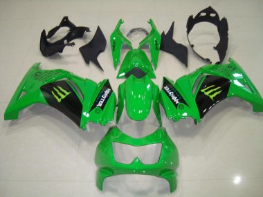 Vert Monster 08-12 Kawasaki ZX250R Carénage Moto