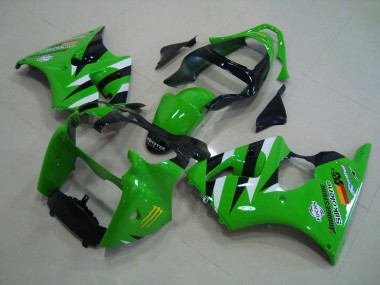 Vert Noir 00-02 Kawasaki ZX6R Carénage Moto