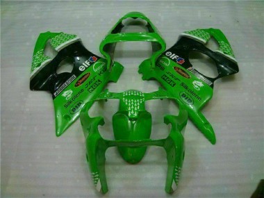 Vert Noir 00-02 Kawasaki ZX6R Carénages Moto