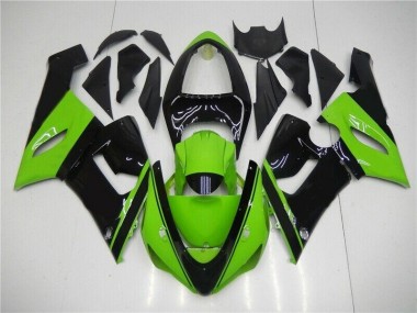 Vert Noir 05-06 Kawasaki ZX6R Carénages Moto