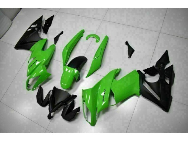 Vert Noir 09-11 Kawasaki EX650 Carénages Moto Vert Noir 09-11 Kawasaki EX650 Carénages Moto