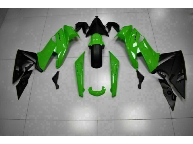 Vert Noir 09-11 Kawasaki EX650 Carénages Moto Vert Noir 09-11 Kawasaki EX650 Carénages Moto