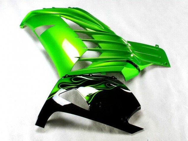 Vert Noir 12-21 Kawasaki ZX14R ZZR1400 Carénage Moto Vert Noir 12-21 Kawasaki ZX14R ZZR1400 Carénage Moto