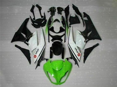 Vert Noir Blanc 25 09-12 Kawasaki ZX6R Carénage Moto