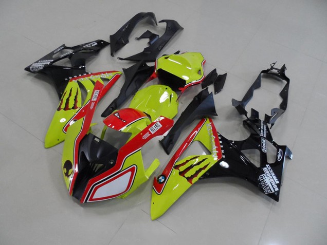 Vert Rouge Monster 09-14 BMW S1000RR Carénage Moto Vert Rouge Monster 09-14 BMW S1000RR Carénage Moto