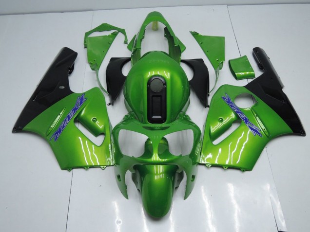 Vert et Noir 00-01 Kawasaki ZX12R Carénage Moto Vert et Noir 00-01 Kawasaki ZX12R Carénage Moto