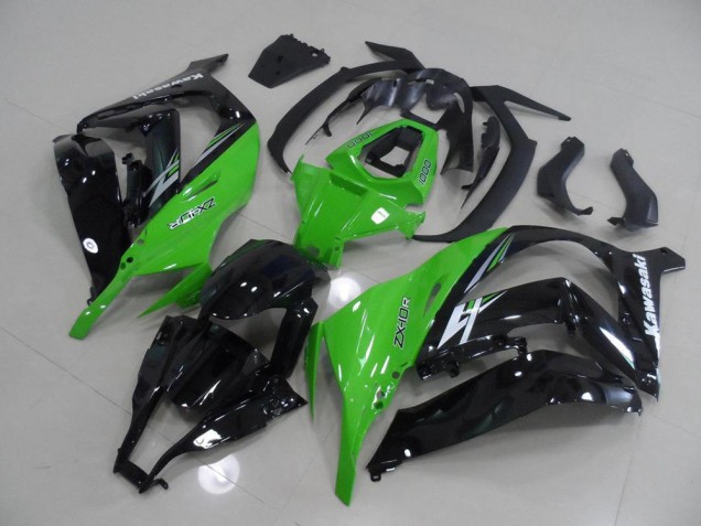 Vert et Noir 11-15 Kawasaki ZX10R Carénage Moto Vert et Noir 11-15 Kawasaki ZX10R Carénage Moto